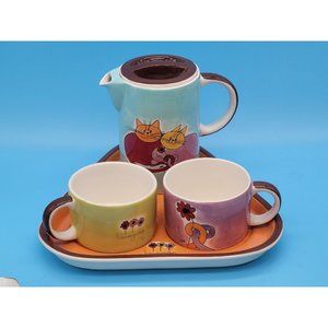 A Loja do Gato Preto Honeymoon Cats Coffee/Tea Set